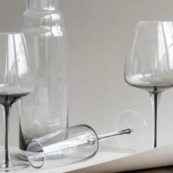 Smoke red wine glass, 65 cl