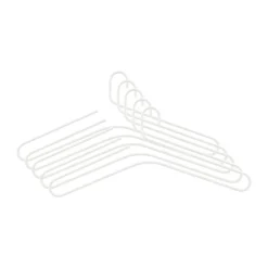 Smooth hanger 5-pack, White