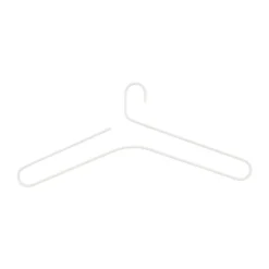 Smooth hanger 5-pack, White