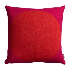 Åsmund bold cushion 50x50 cm, Red-turquoise