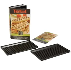 Snack Collection panini plate for sandwich grill, Black