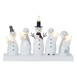 Snowman advent candle, White