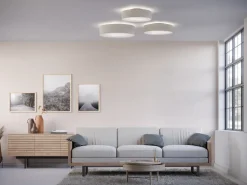 Soft ceiling lamp Ø60 cm, White wool