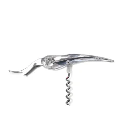 Soft machine crystal wine opener, Silver