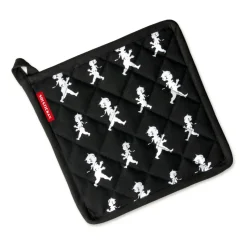 Solstickan potholder 22x22 cm, Black