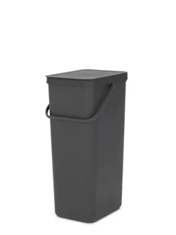 Sort & Go Waste Bin 40 L, Gray