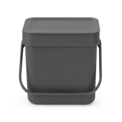 Sort & Go waste bin 3 L, Grey