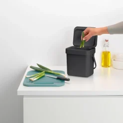Sort & Go waste bin 3 L, Grey