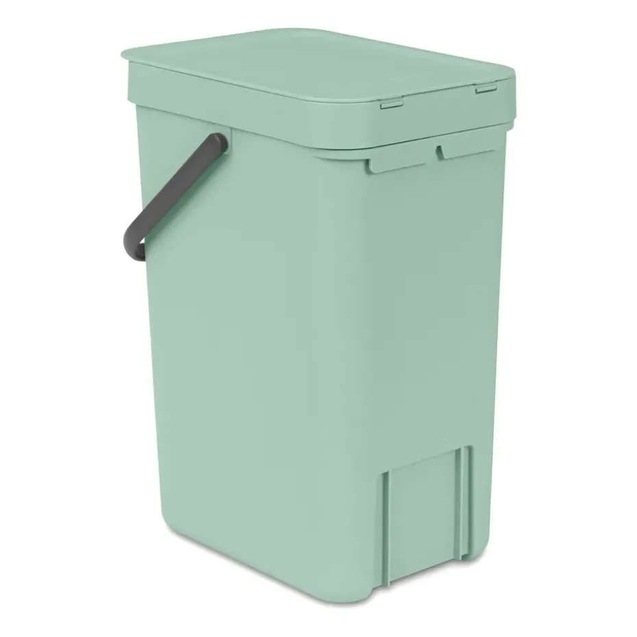 Sort & Go waste bin 12 l., Jade green