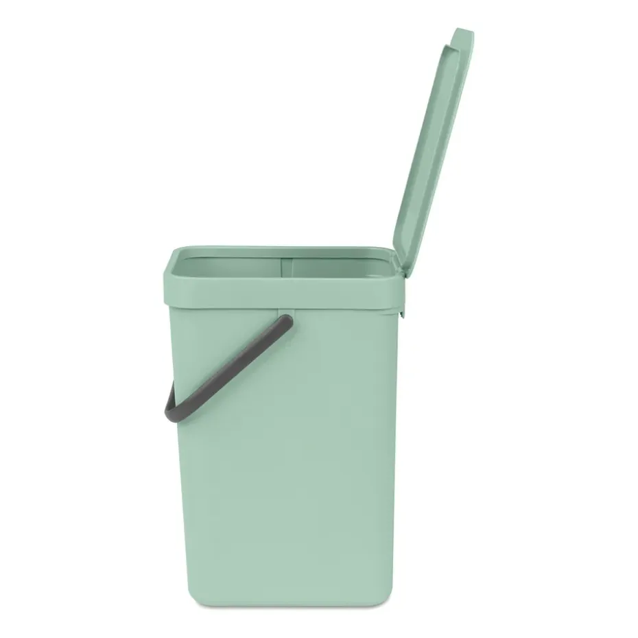 Sort & Go waste bin 12 l., Jade green
