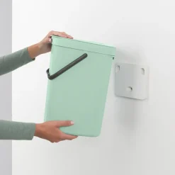 Sort & Go waste bin 12 l., Jade green