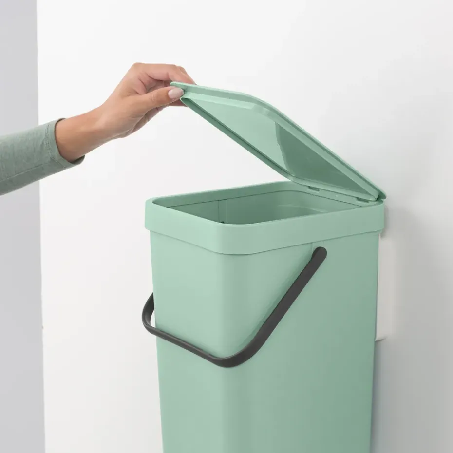 Sort & Go waste bin 12 l., Jade green