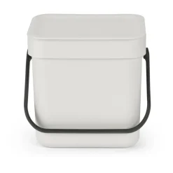 Sort & Go waste bin 3 L, Light grey