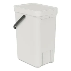 Sort & Go waste bin 12 l., Light grey