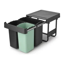 Sort&Go Built-in Bins, 10+10+20 L, Dark grey