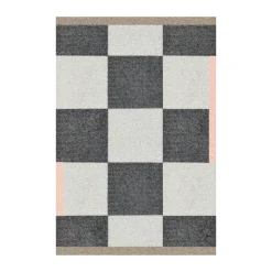 Square all-round door mat, Dark grey, 55x80 cm