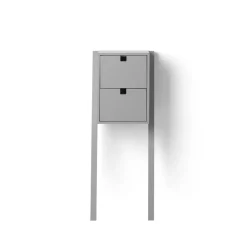 Square bed- and hall way shelf, Grey