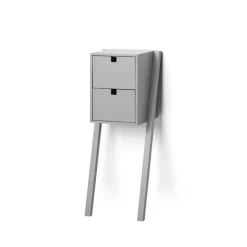 Square bed- and hall way shelf, Grey