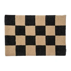 Square doormat 60x90 cm, Black-natural
