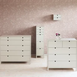 Square drawers, White