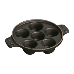 Staub snail plate cast iron Ø14 cm, Black