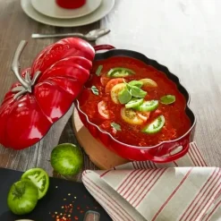 Staub tomato casserole dish 2.9 l, red