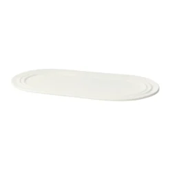 Stevns oval plate 27.5 cm, Chalk white