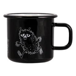 Stinky enamel mug 37 cl, Black