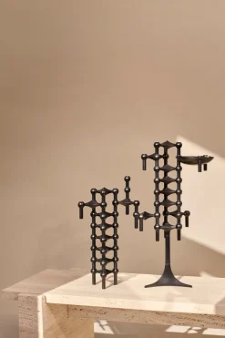 STOFF Nagel candle stand, Black