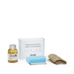 Stolab natural oil maintenance kit 250 ml, Transparent oil for ash. birch and oak