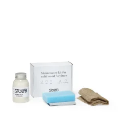 Stolab white oiled maintenance kit, white oiled. 250 ml. to ash & birch