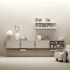 String display cabinet, Beige, 78x30 cm