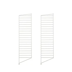 String floor panels, Beige, 115x30 cm, 2-pack
