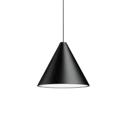 String Light Cone pendant, Black, 12m cable