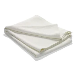 Stripe bedspread stonewashed cotton 180x260, Off white