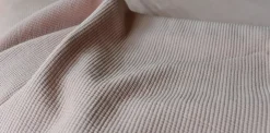 Stripe bedspread stonewashed cotton 260x260, Dusty rose