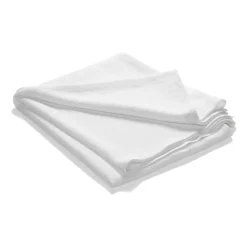 Stripe bedspread stonewashed cotton 260x260, White