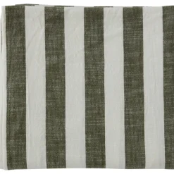Striped tablecloth 140x260 cm, Olive