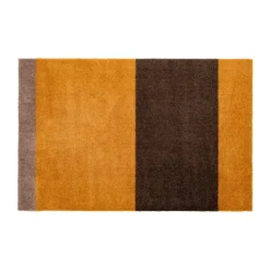 Stripes doormat horizontal, Dijon-brown-sand. 60x90 cm