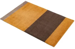Stripes doormat horizontal, Dijon-brown-sand. 60x90 cm