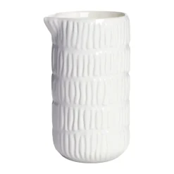 Stripes pot 30 cl, White