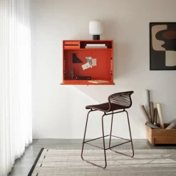STUDIO desk, wall hung, Azure 154
