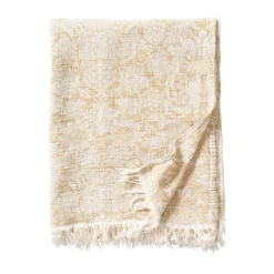 Sunflower cotton throw 140x200 cm, Golden
