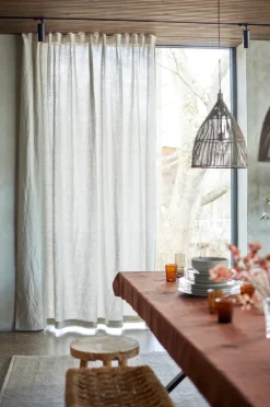 Sunrise curtain with pleat band 280x290 cm, Oatmeal