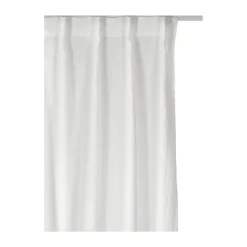 Sunrise curtain with pleat band 280x290 cm, White
