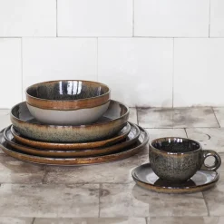 Surface deep plate 16 cm, indi grey