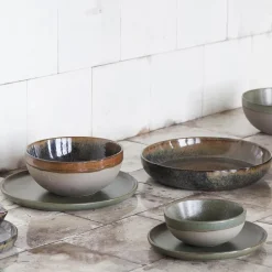 Surface deep plate 23 cm, indi grey
