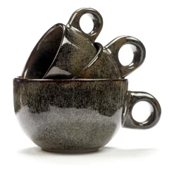 Surface espresso cup with saucer 10 cl, indi grey