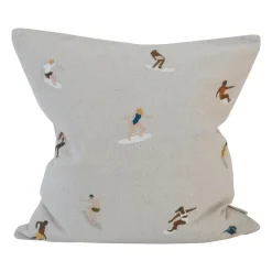 Surfers pillowcase 48x48 cm, Natural
