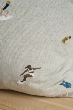 Surfers pillowcase 48x48 cm, Natural